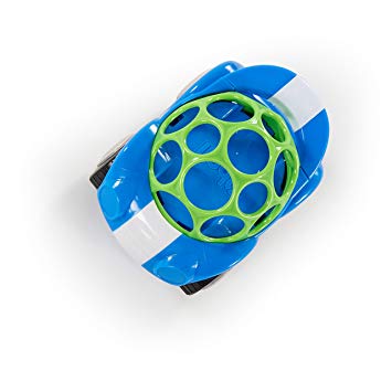 Easy Grasp Push Vehicle Toy - Ages 3 Months +, Oball Rattle & Roll Sports Car, Blue
